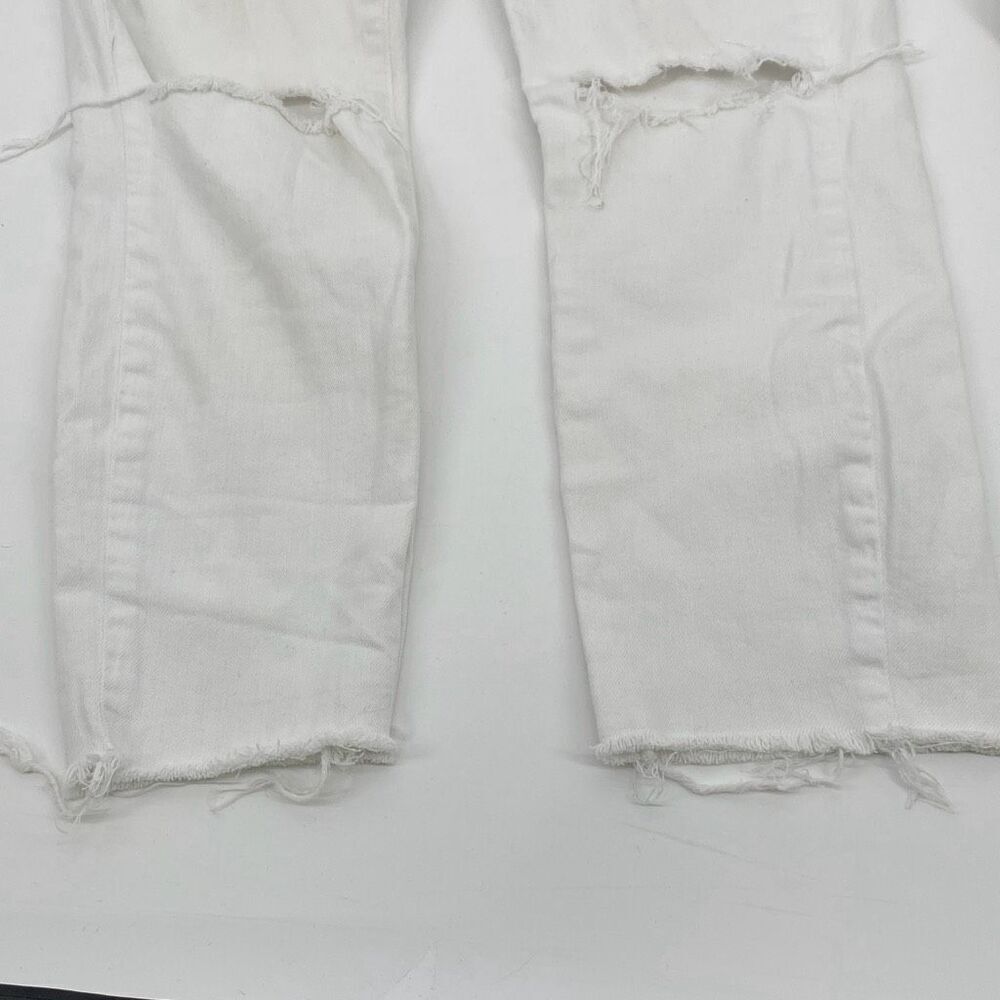 AGOLDE | Revolve‎ Sophie Crop Distressed Mid -Rise Jeans white 29 - Picture 7 of 16